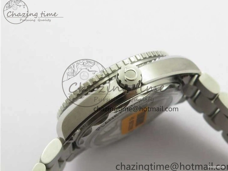 0501 Planet Ocean 39.5mm Black Ceramic Bezel SS VSF 1:1 Best Edition Black Dial on SS Bracelet A Stretchable 7890